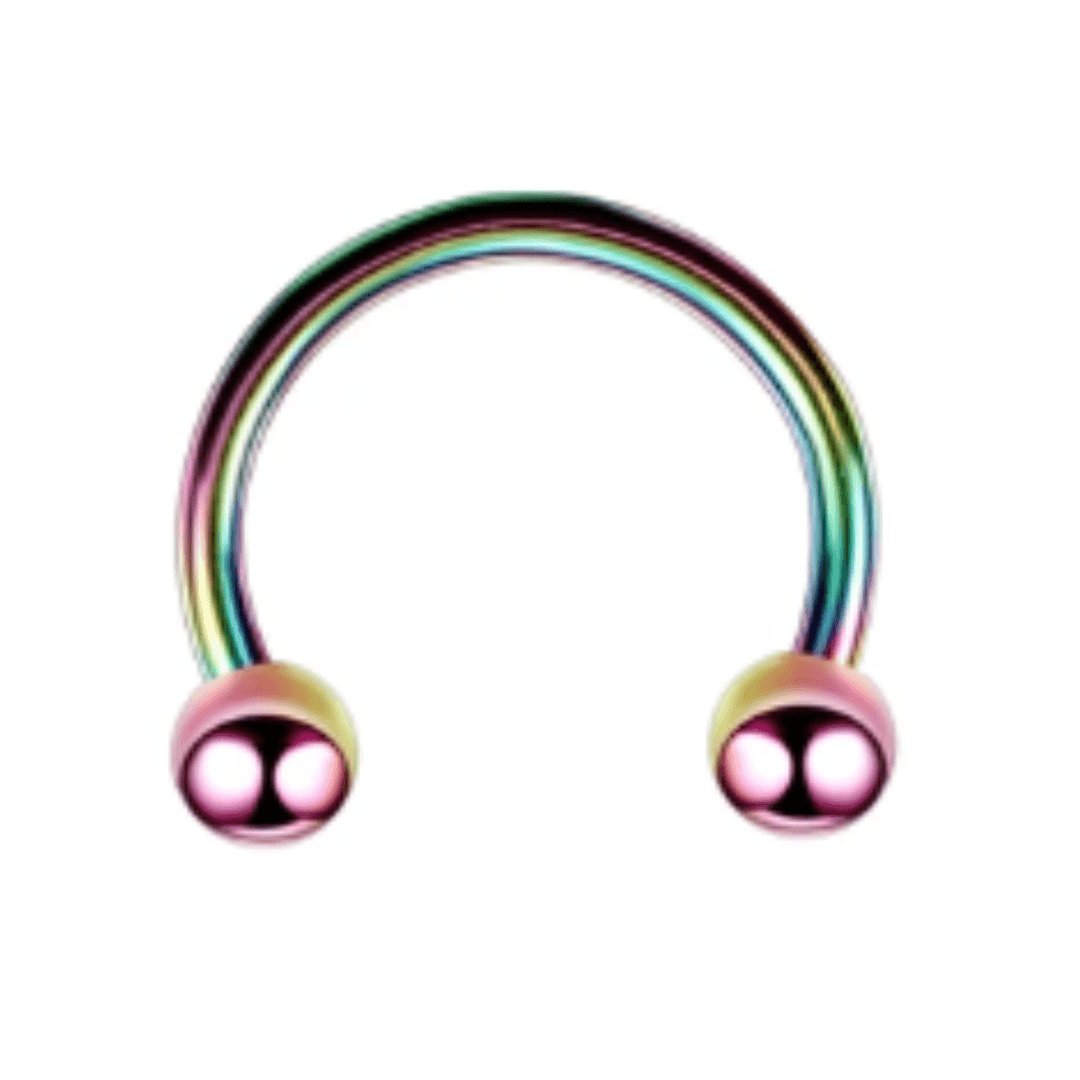 Circular barbell basic multicolor - GIOYAL PIERCING STORE